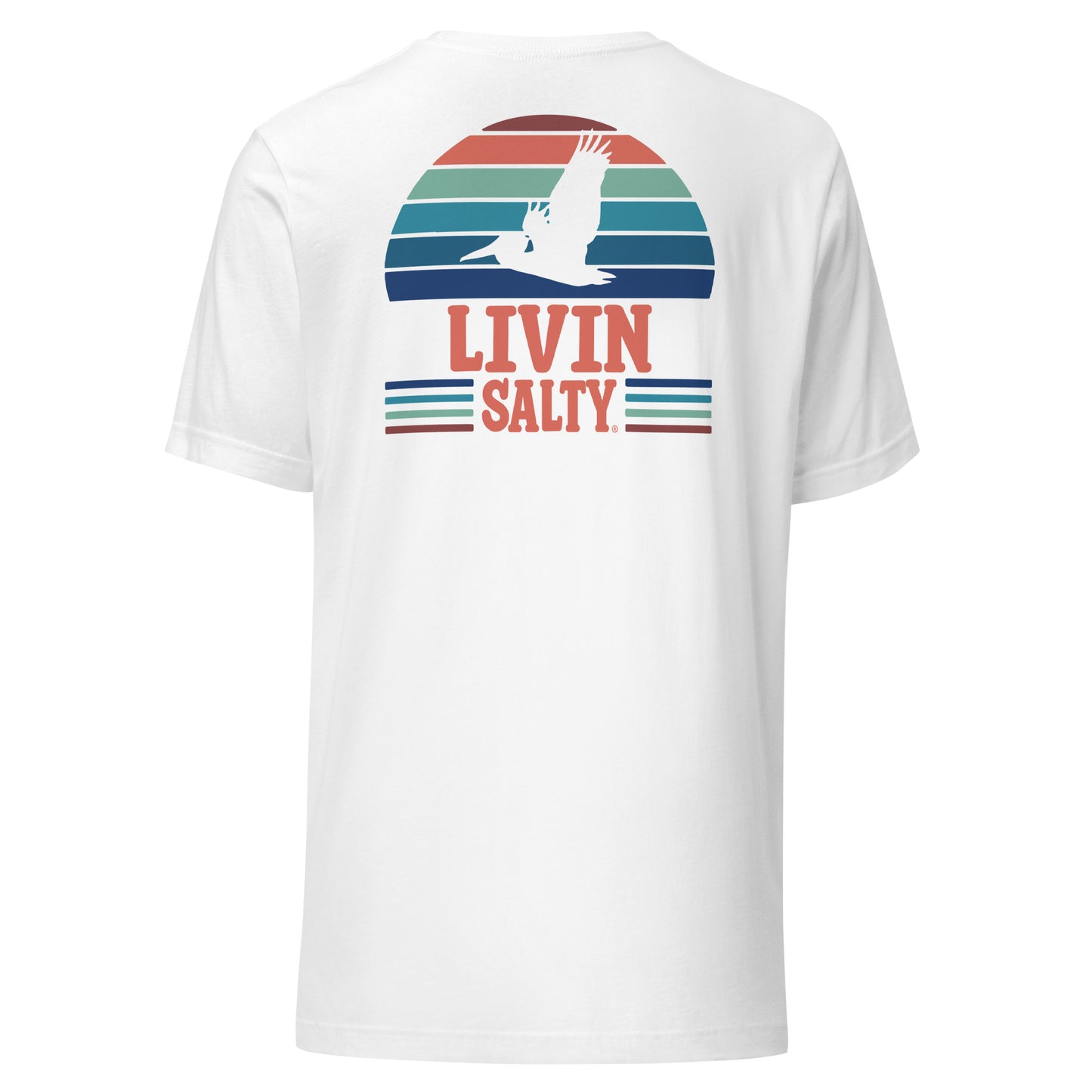 Unisex LIVIN SALTY Pelican t-shirt