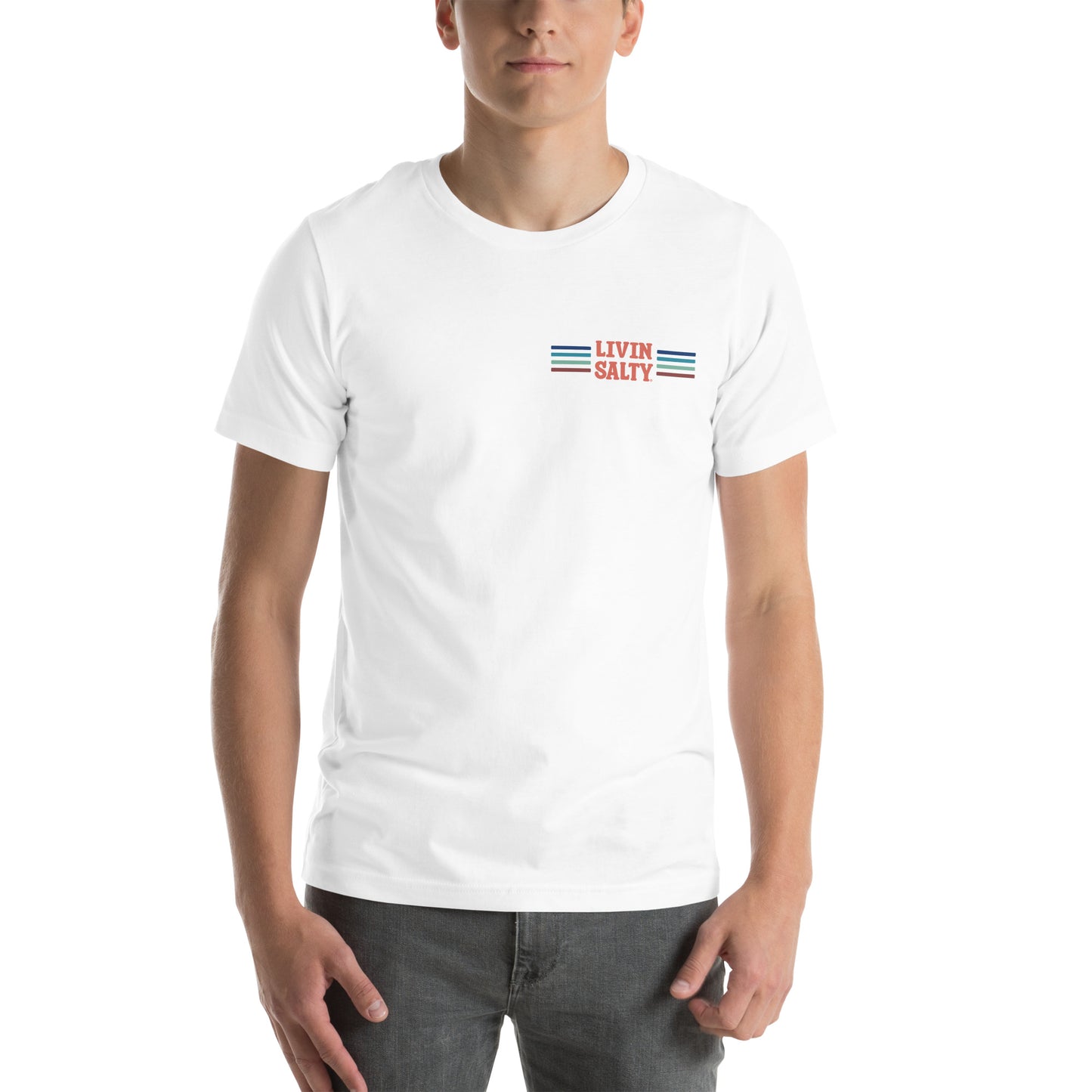 Unisex LIVIN SALTY Pelican t-shirt