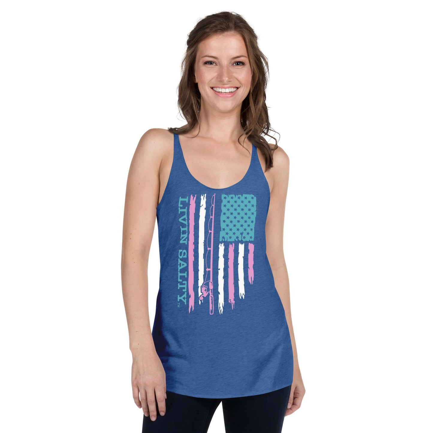 Women's LIVIN SALTY Flag Tank