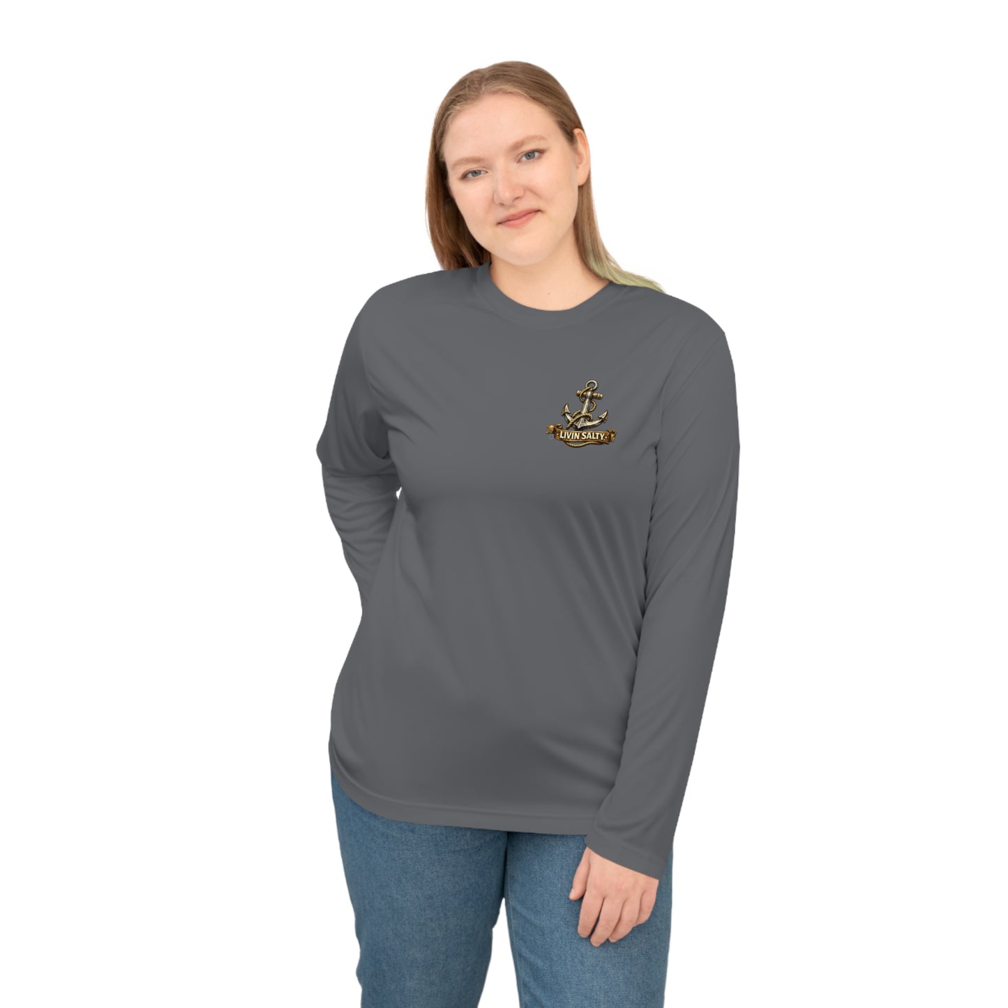 Livin' Salty Anchor Long Sleeve Performance