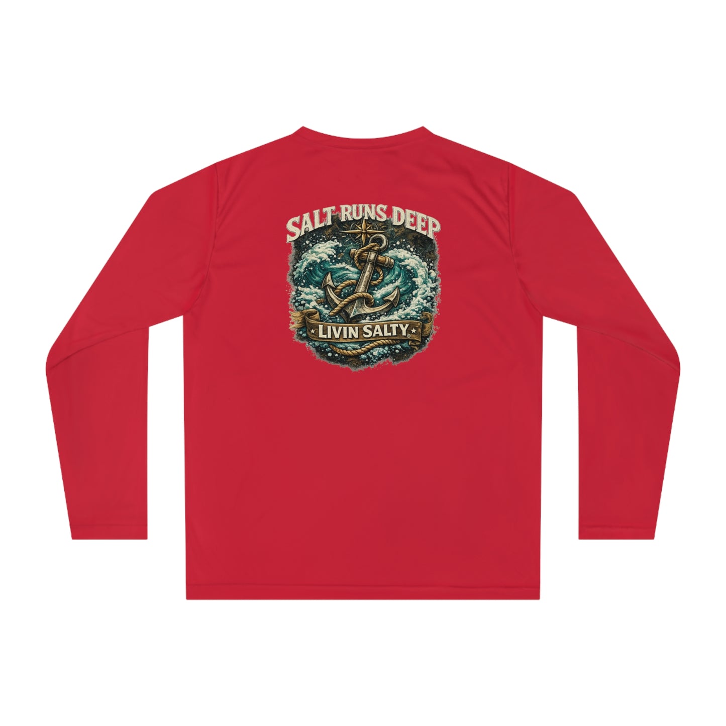 Livin' Salty Anchor Long Sleeve Performance