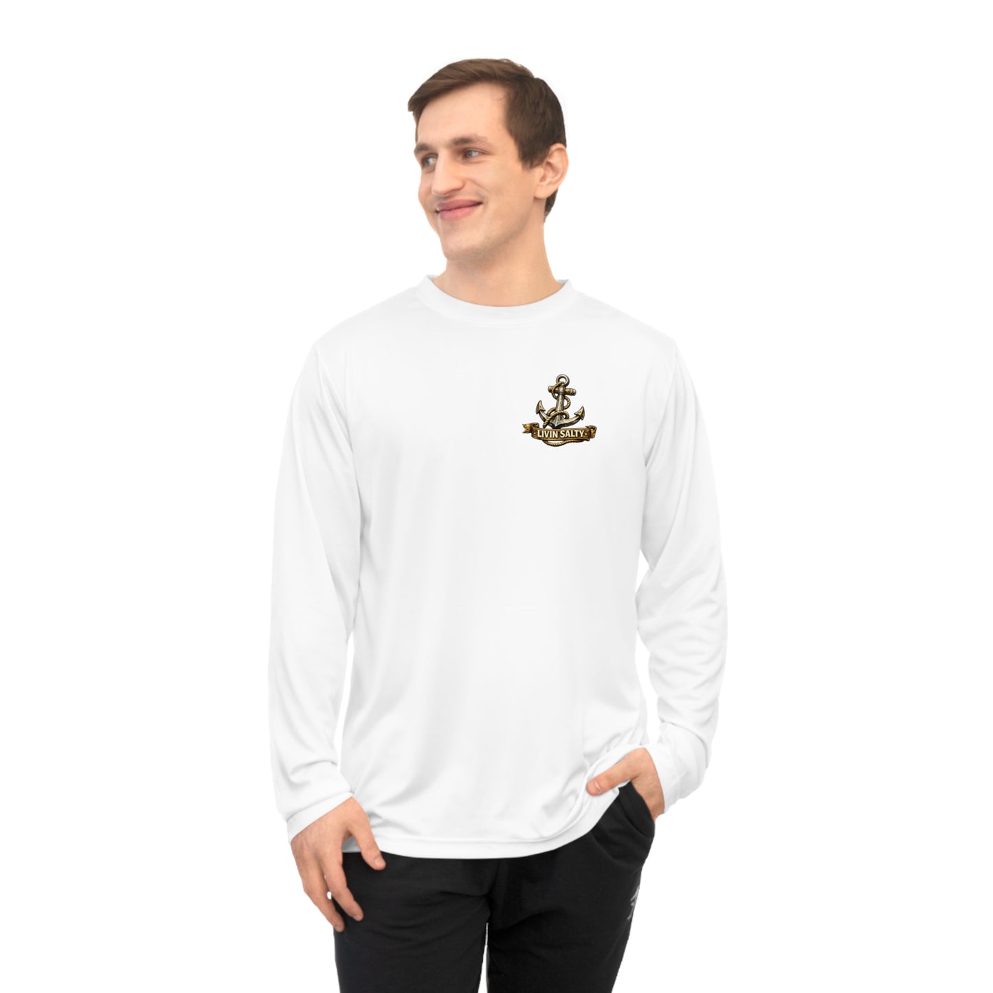 Livin' Salty Anchor Long Sleeve Performance