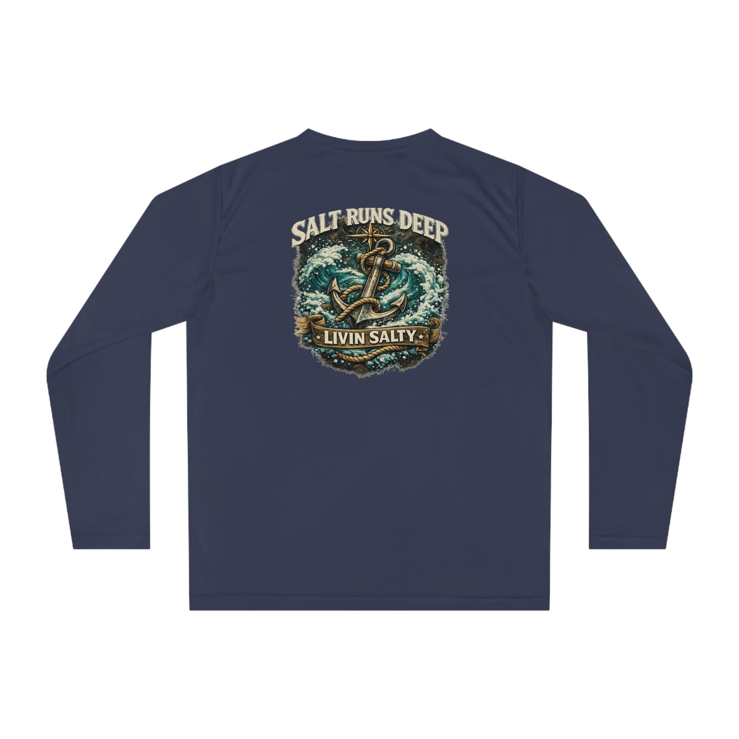 Livin' Salty Anchor Long Sleeve Performance