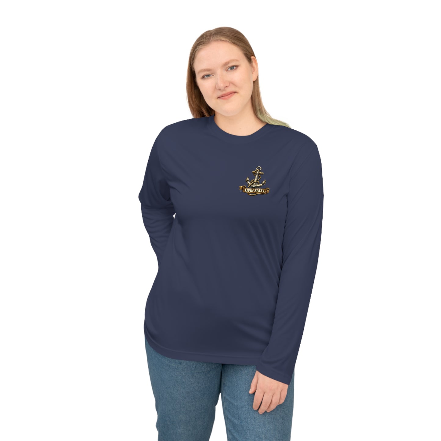 Livin' Salty Anchor Long Sleeve Performance