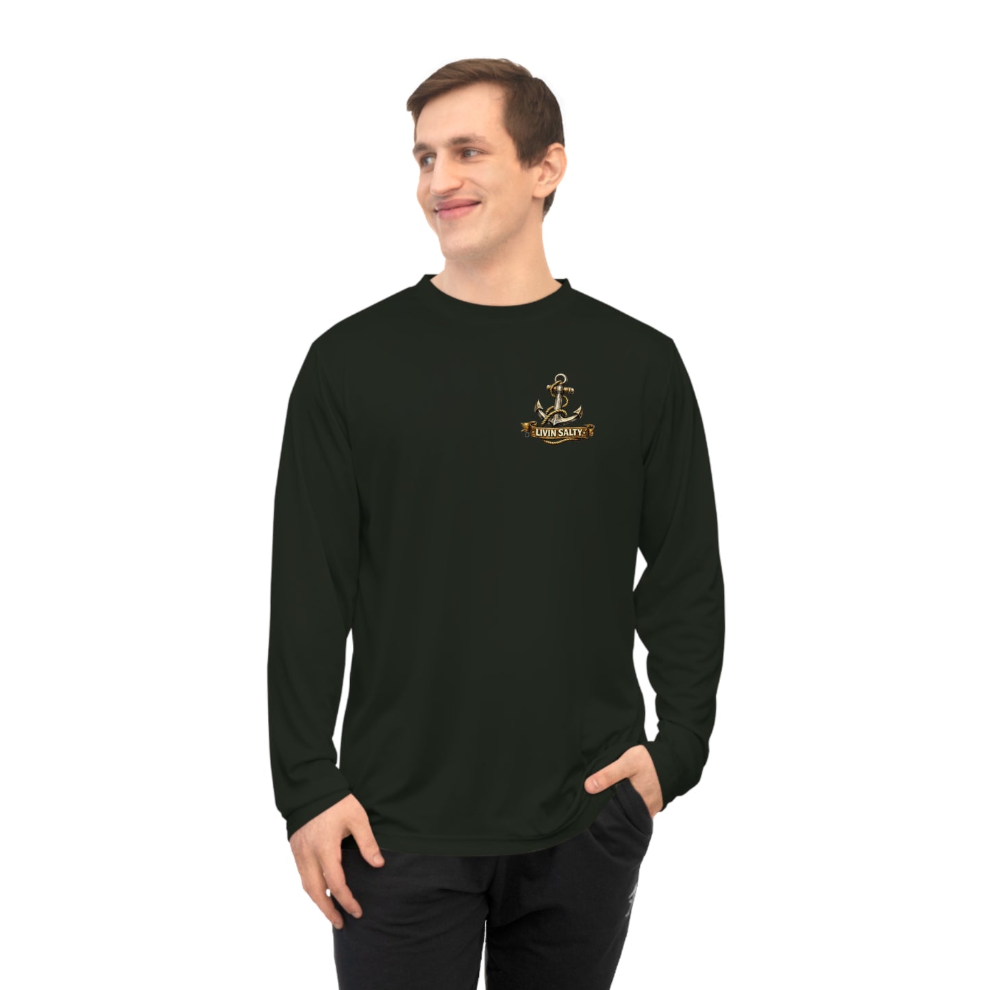 Livin' Salty Anchor Long Sleeve Performance