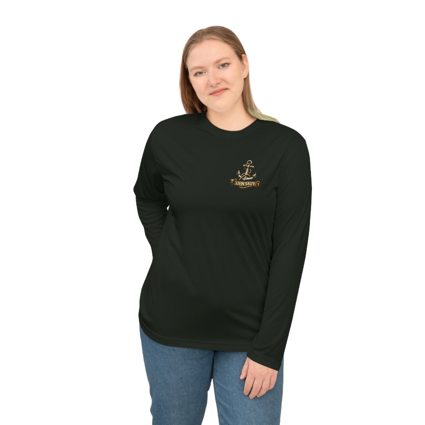 Livin' Salty Anchor Long Sleeve Performance