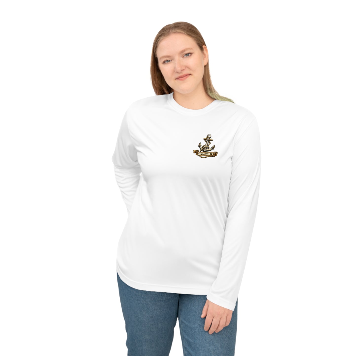 Livin' Salty Anchor Long Sleeve Performance