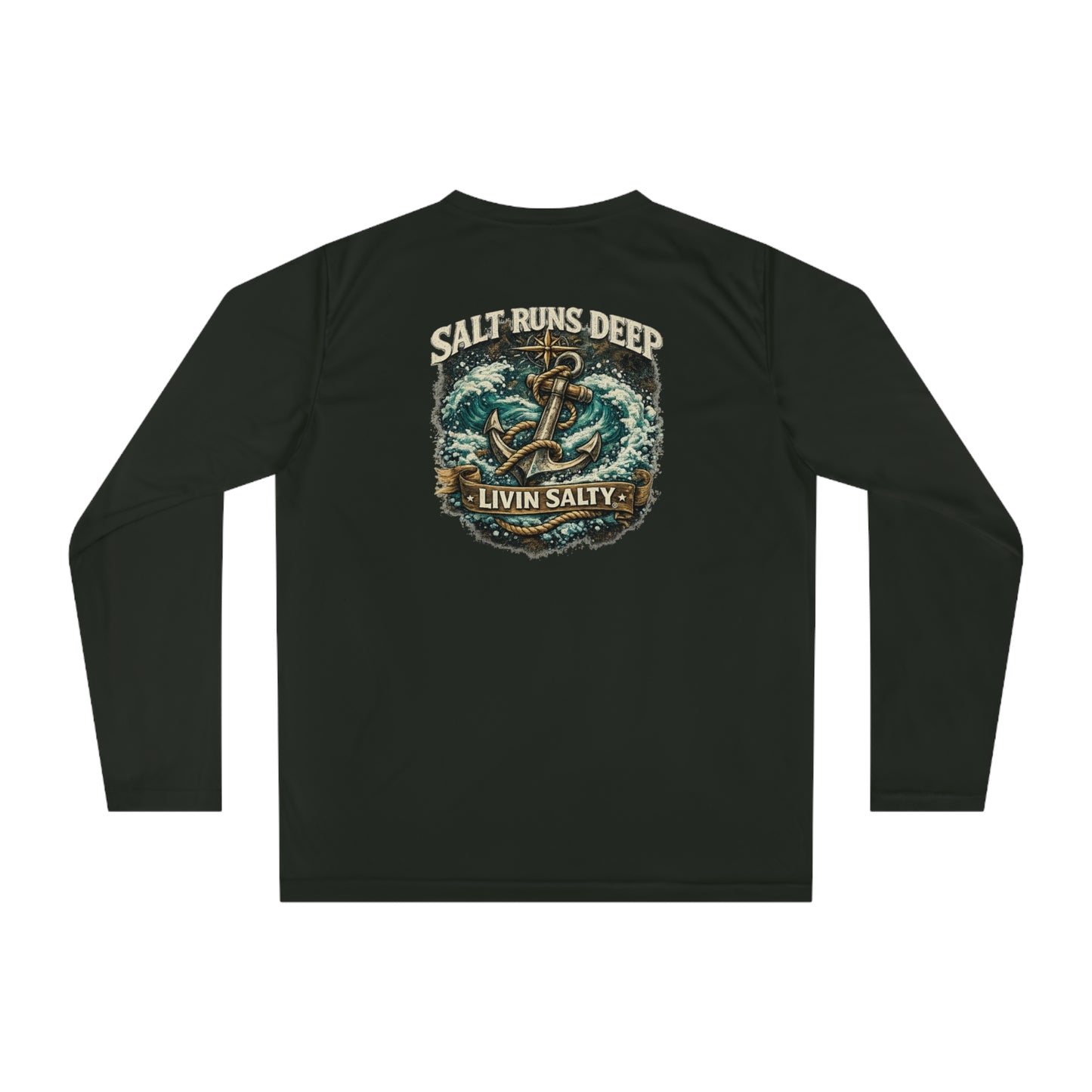Livin' Salty Anchor Long Sleeve Performance