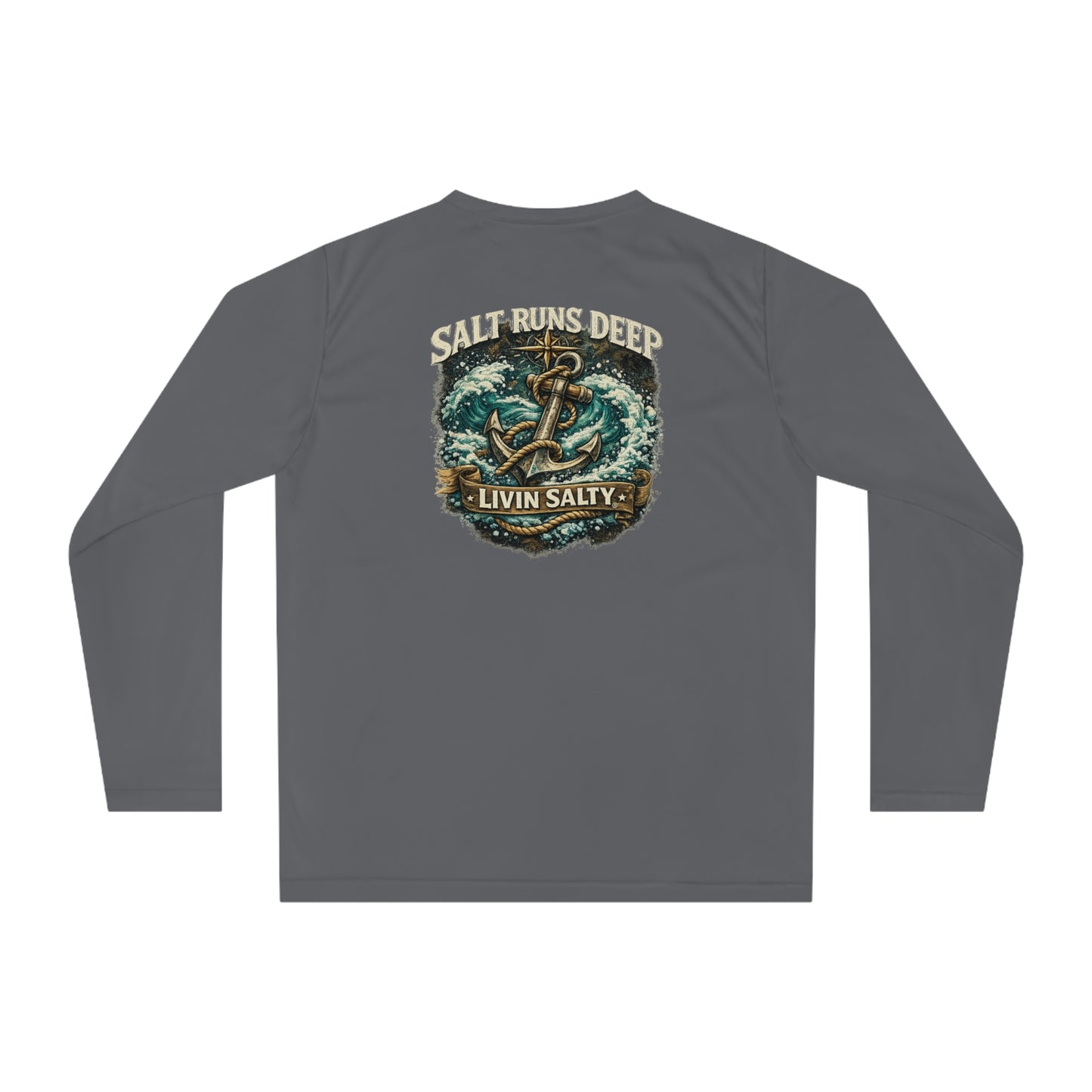 Livin' Salty Anchor Long Sleeve Performance
