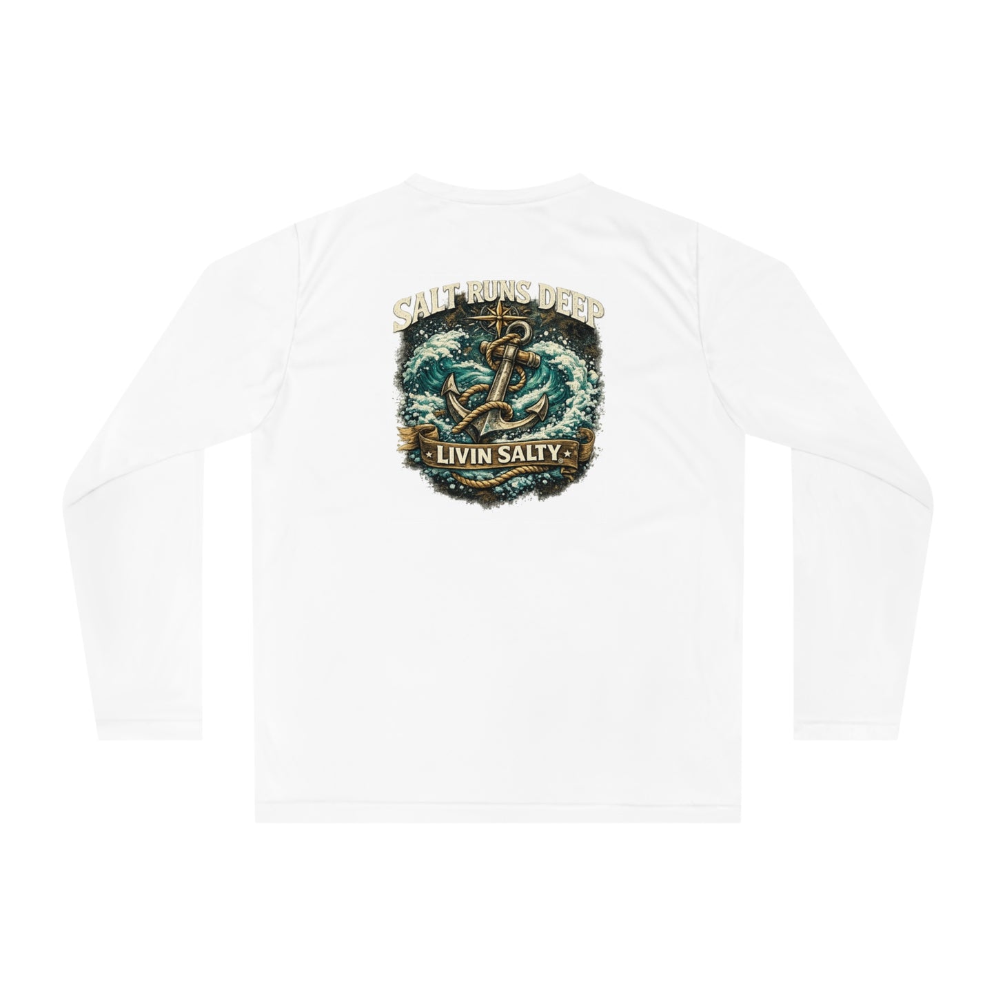 Livin' Salty Anchor Long Sleeve Performance
