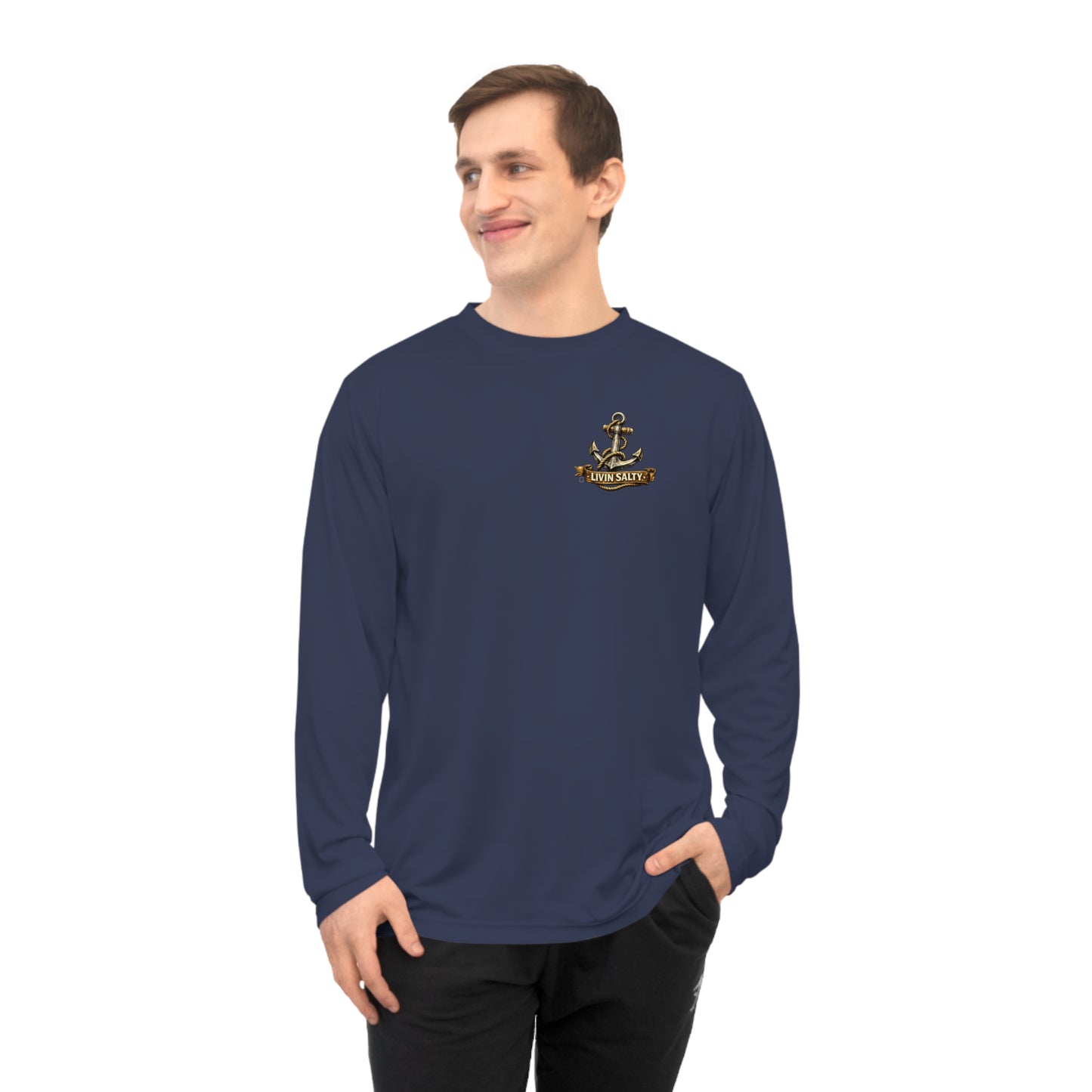 Livin' Salty Anchor Long Sleeve Performance