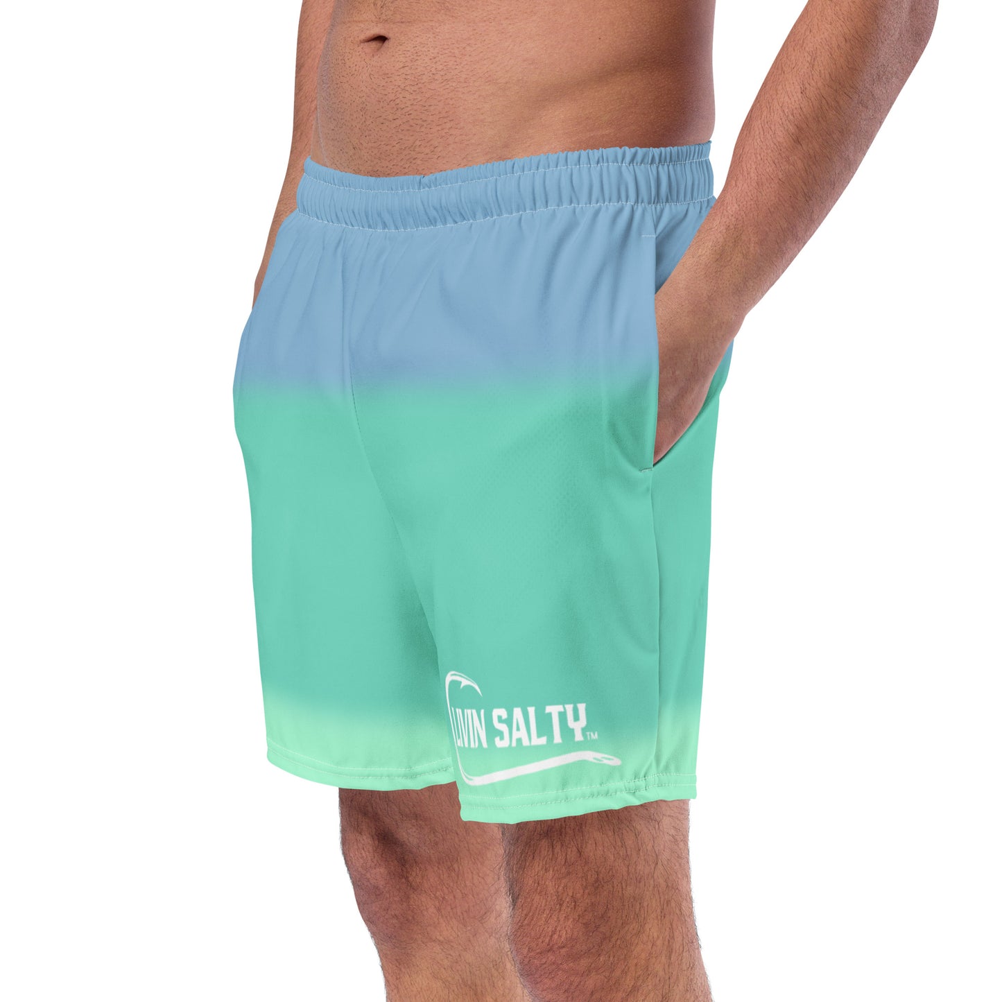 Men's LIVIN SALTY Blue swim trunks