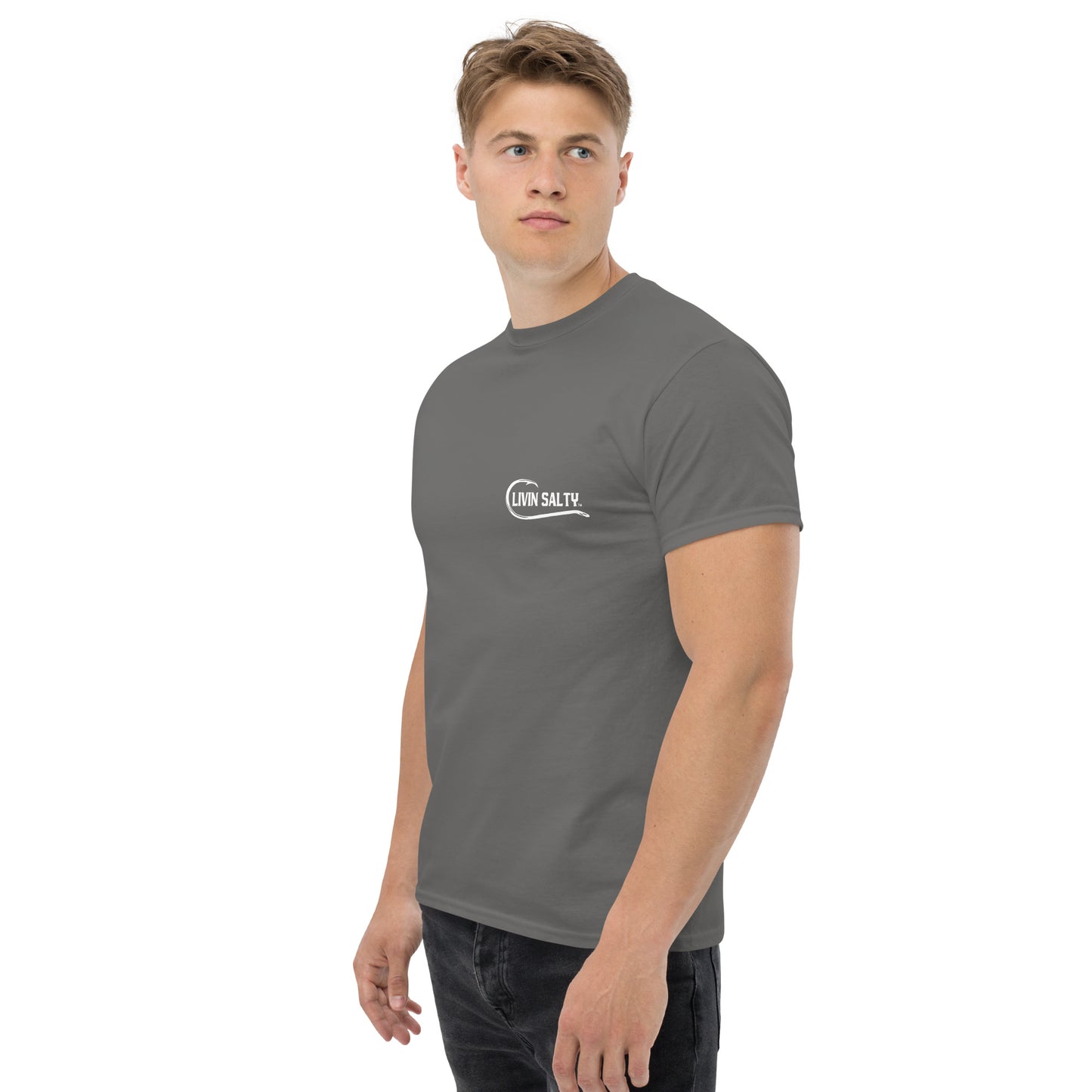 LIVIN SALTY Shark Cotton tee