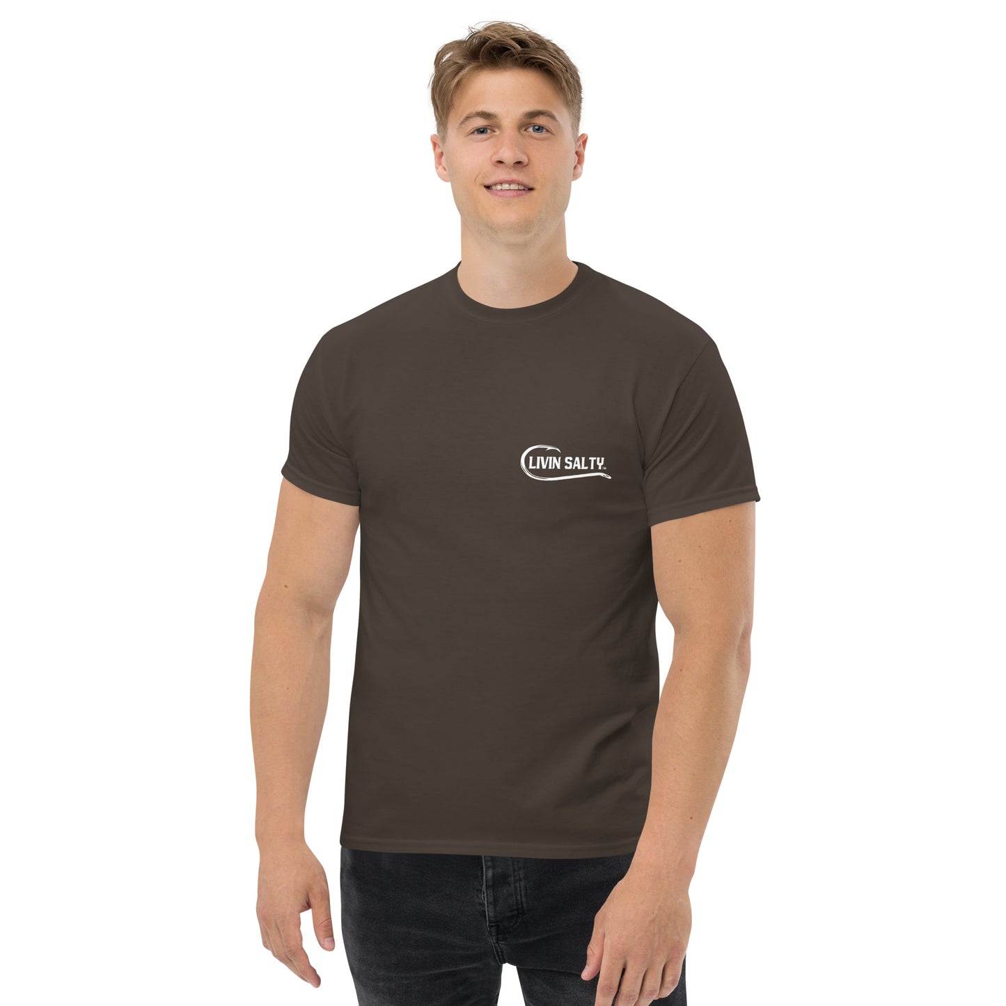 LIVIN SALTY Shark Cotton tee