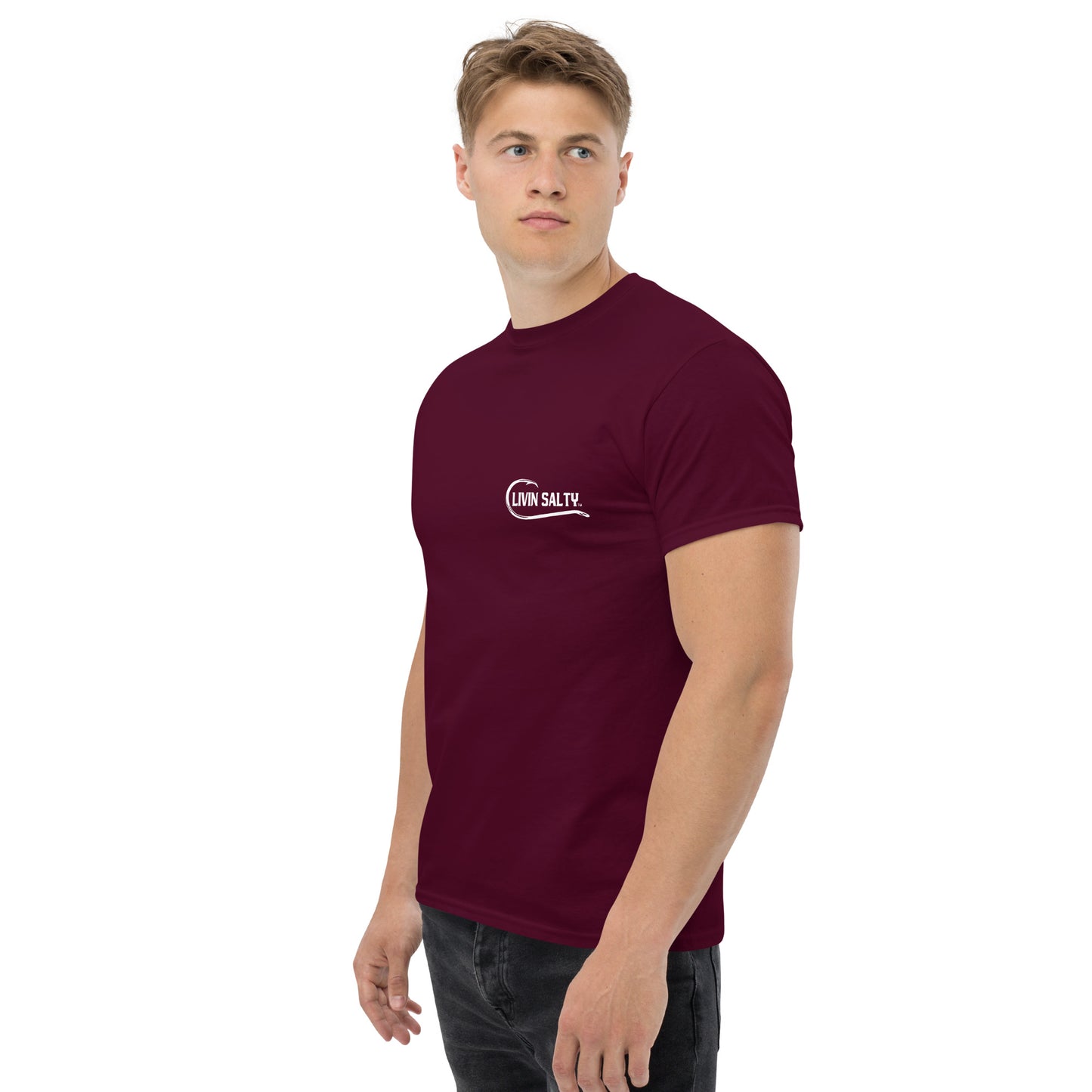 LIVIN SALTY Shark Cotton tee