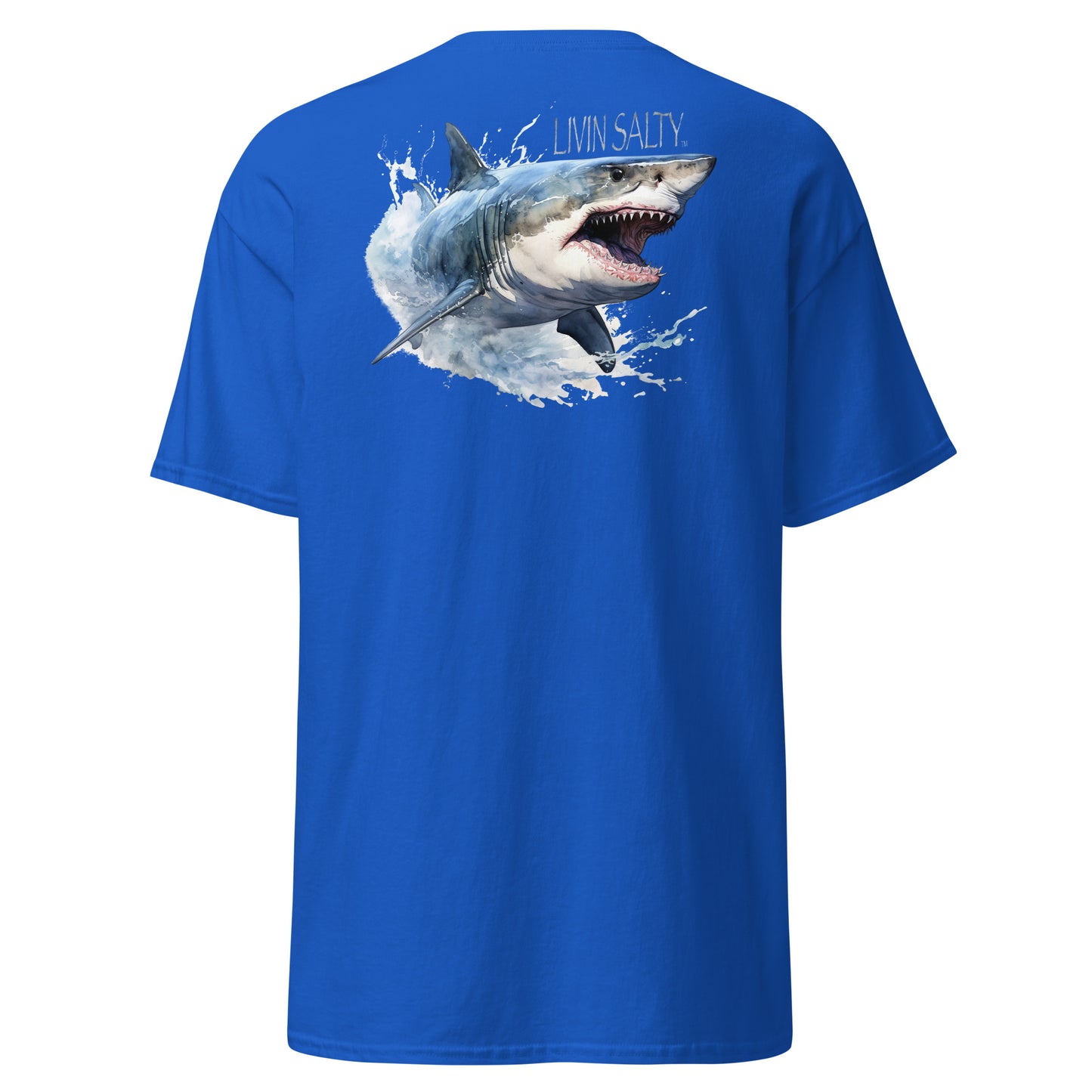 LIVIN SALTY Shark Cotton tee