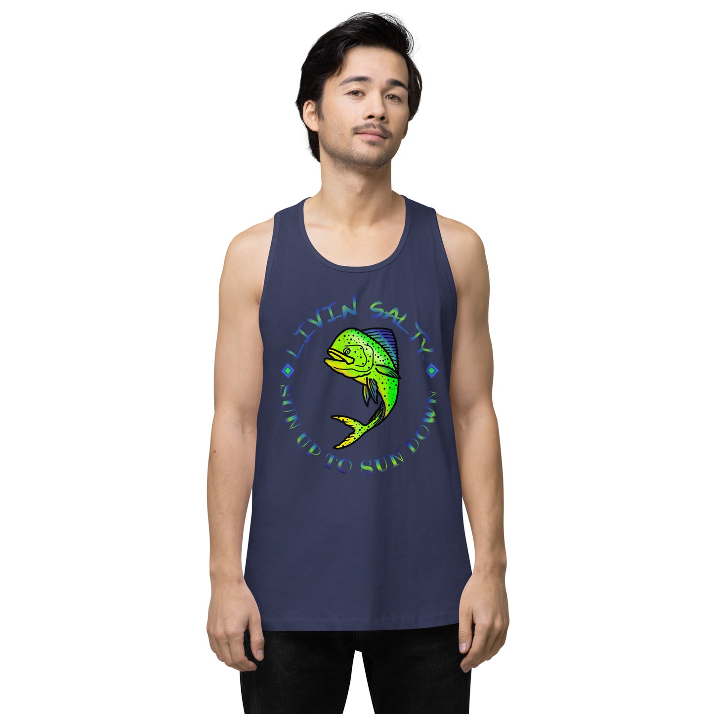 Men’s LIVIN SALTY Mahi tank top
