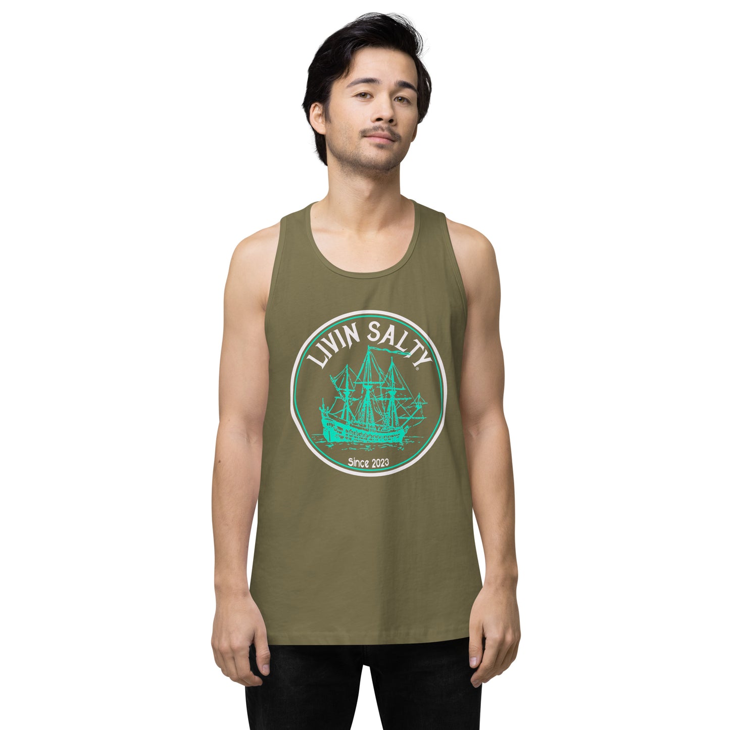Men’s LIVIN SALTY Ship tank top