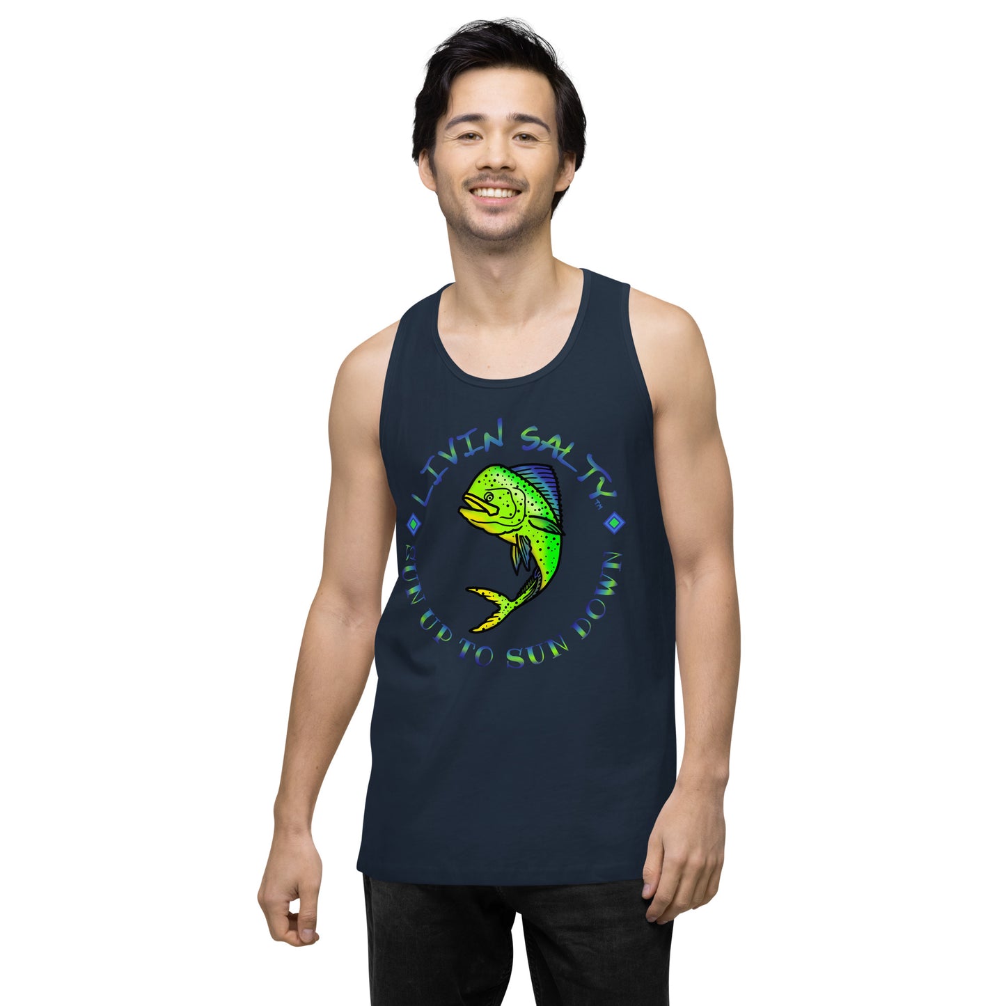 Men’s LIVIN SALTY Mahi tank top
