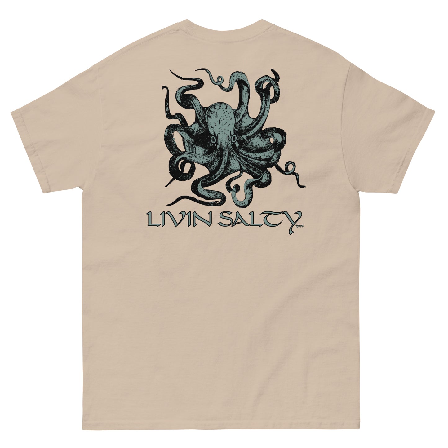 Unisex Octopus LIVIN SALTY Cotton tee