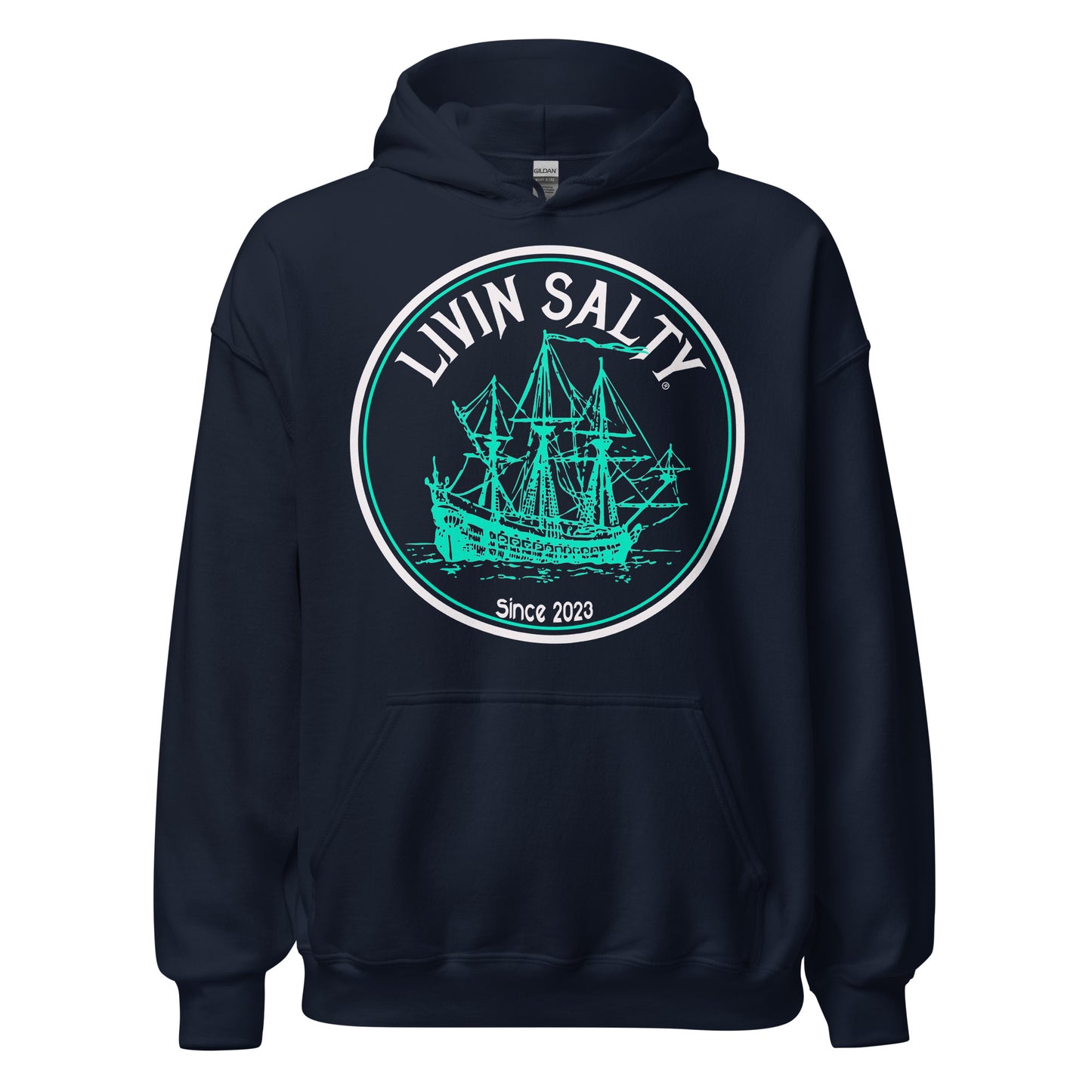 Unisex LIVIN SALTY Ship Hoodie