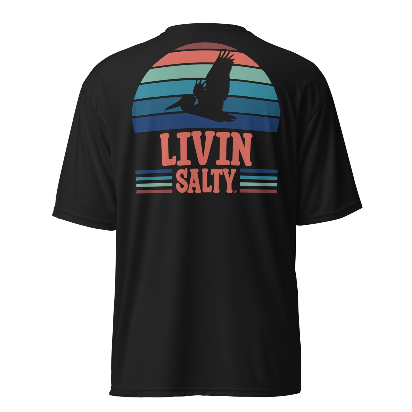 Unisex SPF LIVIN SALTY Pelican t-shirt