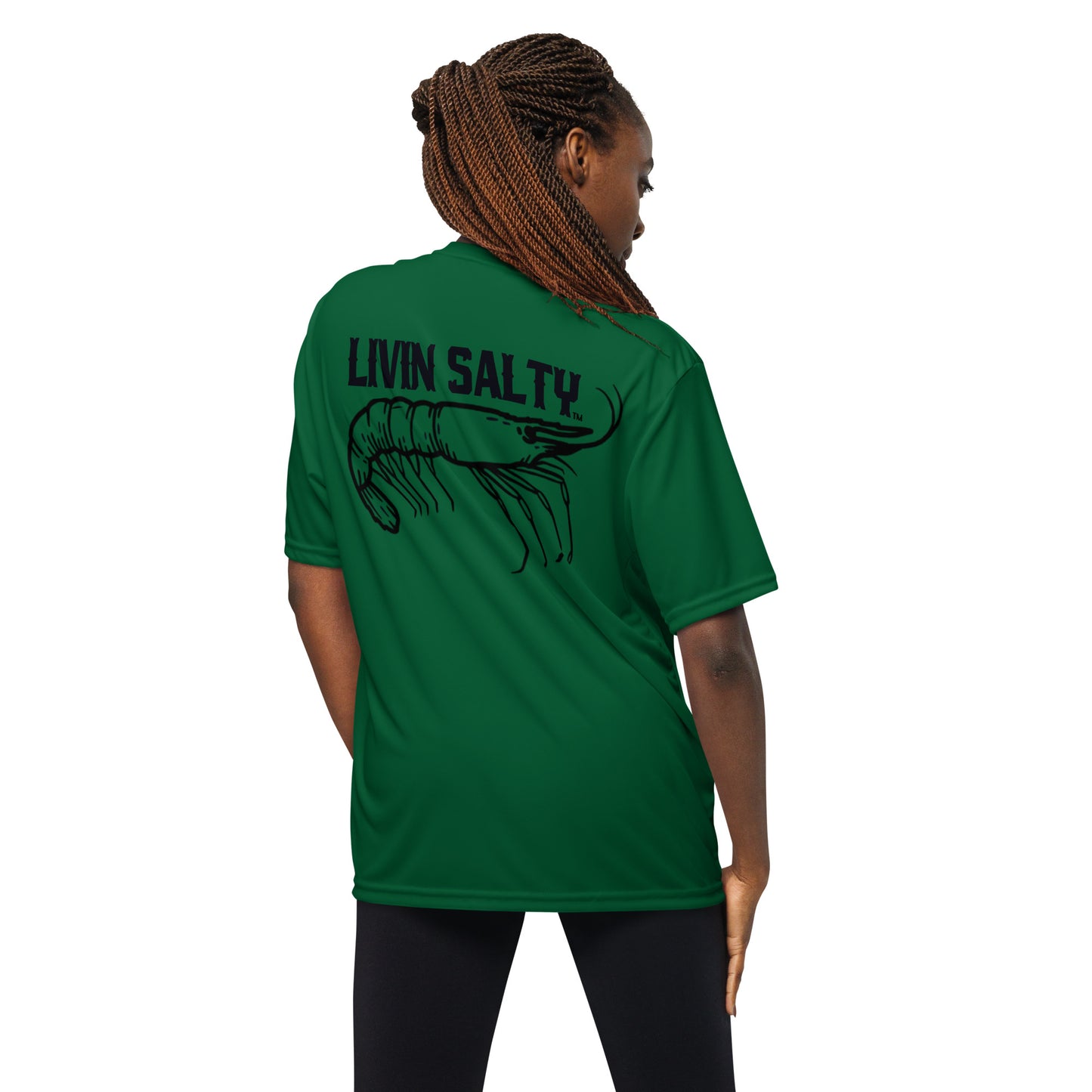 Dry fit LIVIN SALTY Shrimp shirt