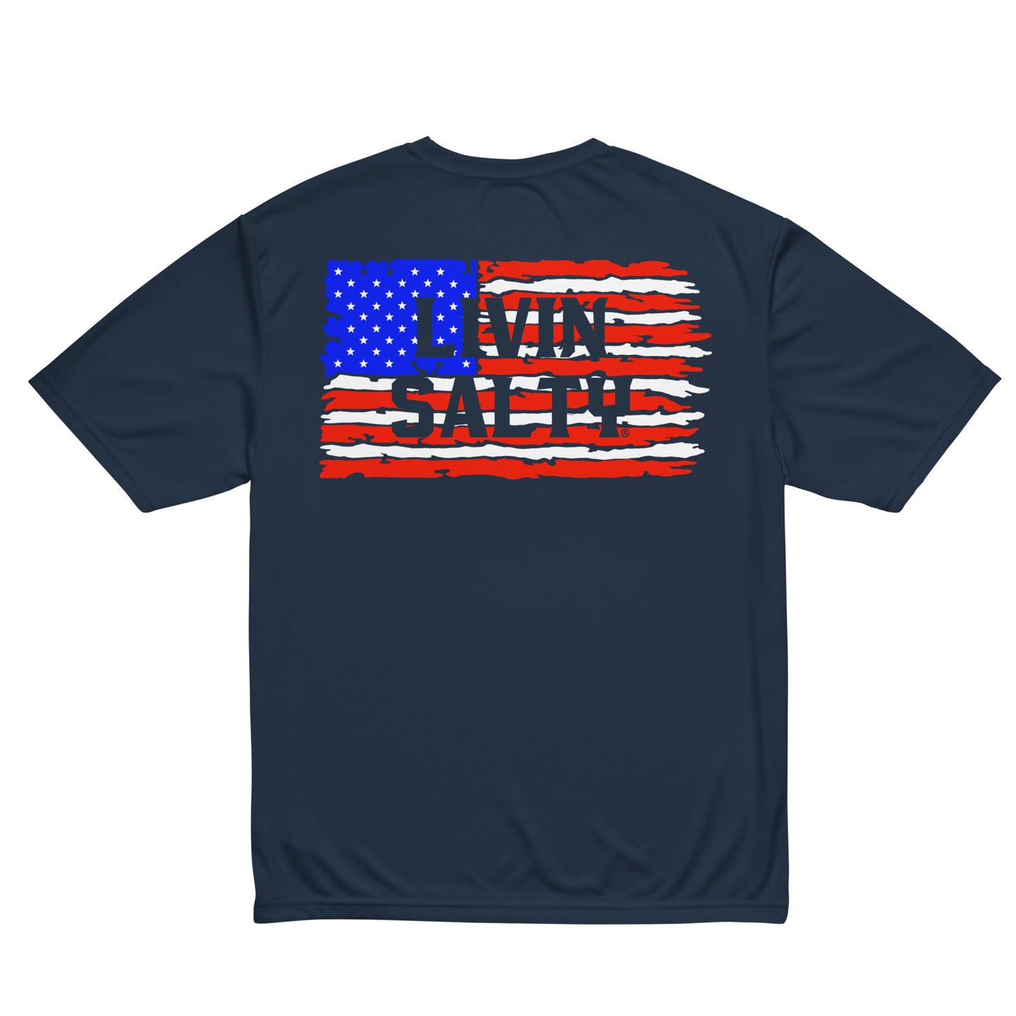 Unisex SPF LIVIN SALTY Flag t-shirt
