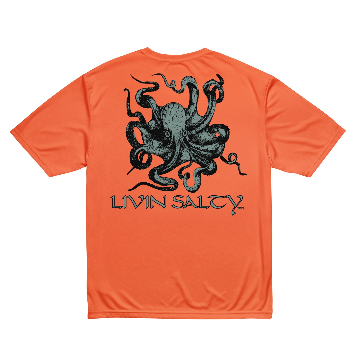 Unisex dry-fit Octopus LIVIN SALTY t-shirt
