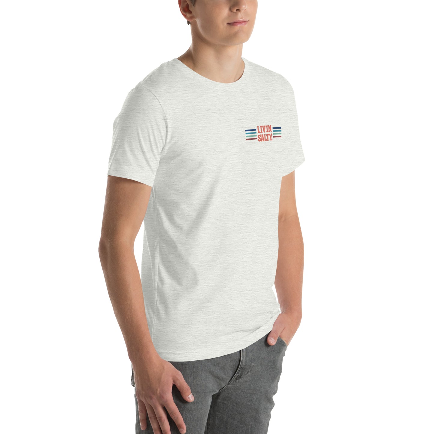 Unisex LIVIN SALTY Pelican t-shirt