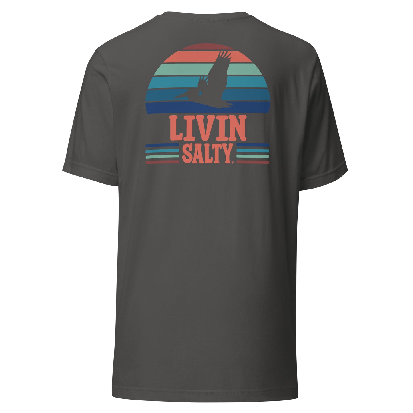 Unisex LIVIN SALTY Pelican t-shirt