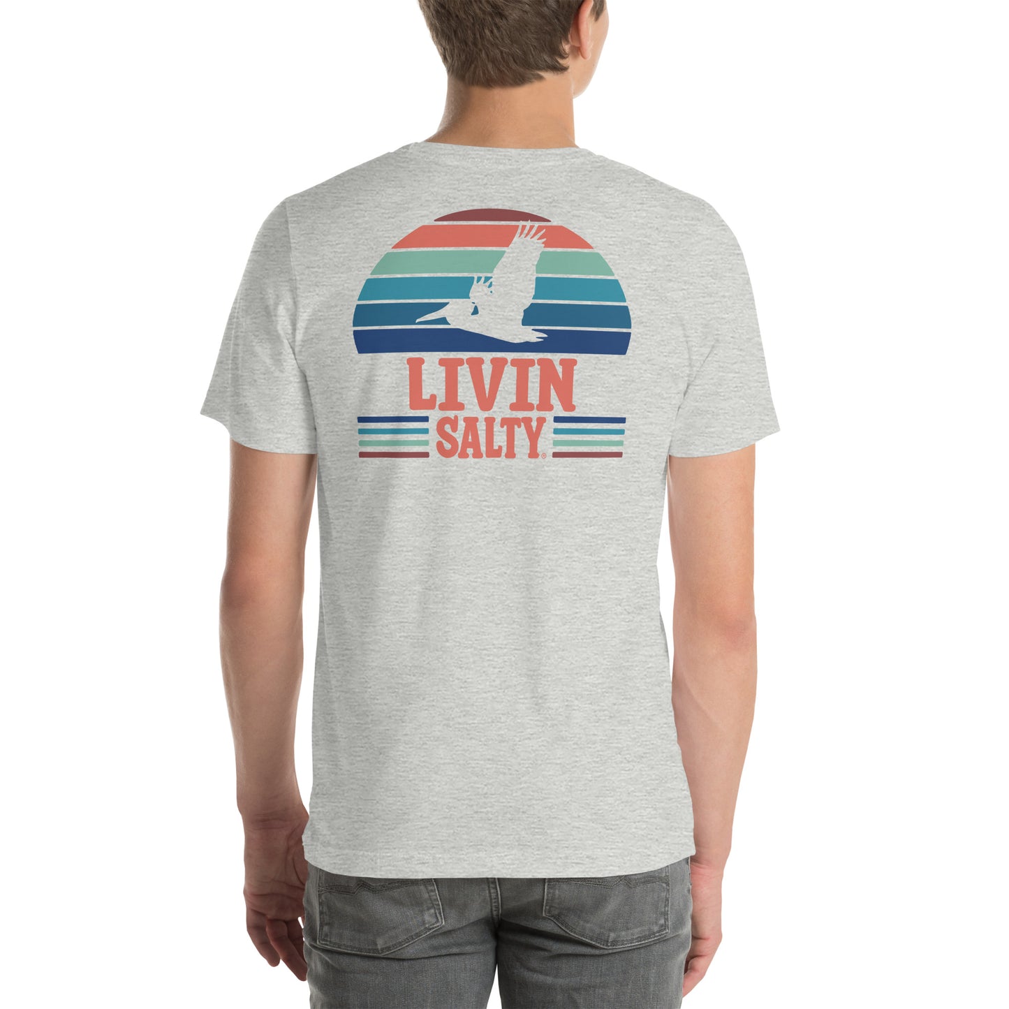 Unisex LIVIN SALTY Pelican t-shirt