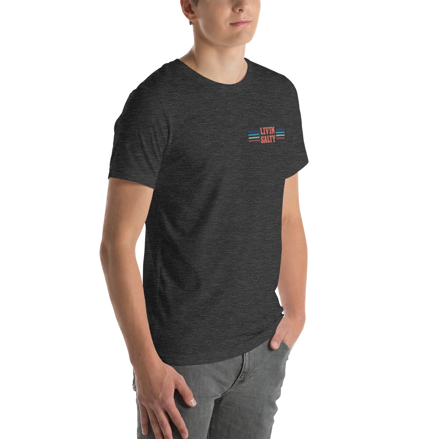 Unisex LIVIN SALTY Pelican t-shirt