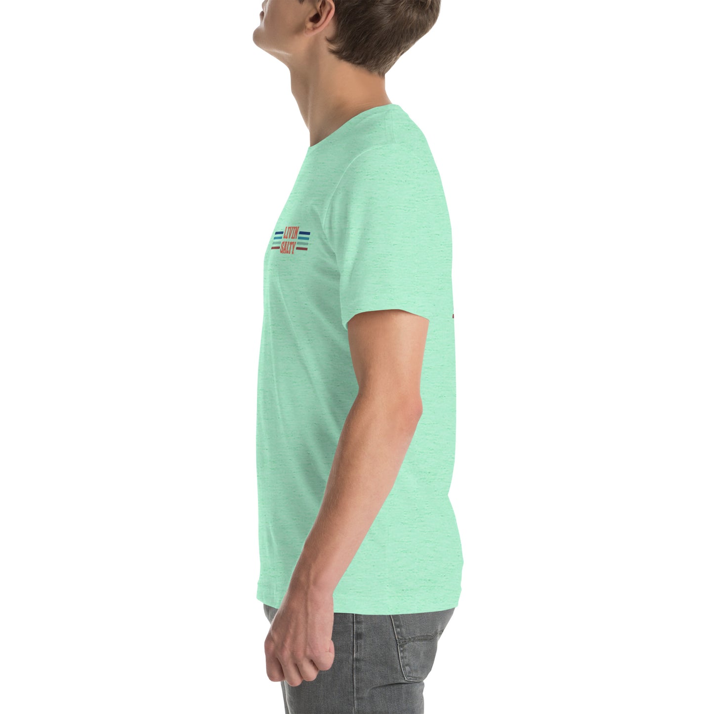 Unisex LIVIN SALTY Pelican t-shirt