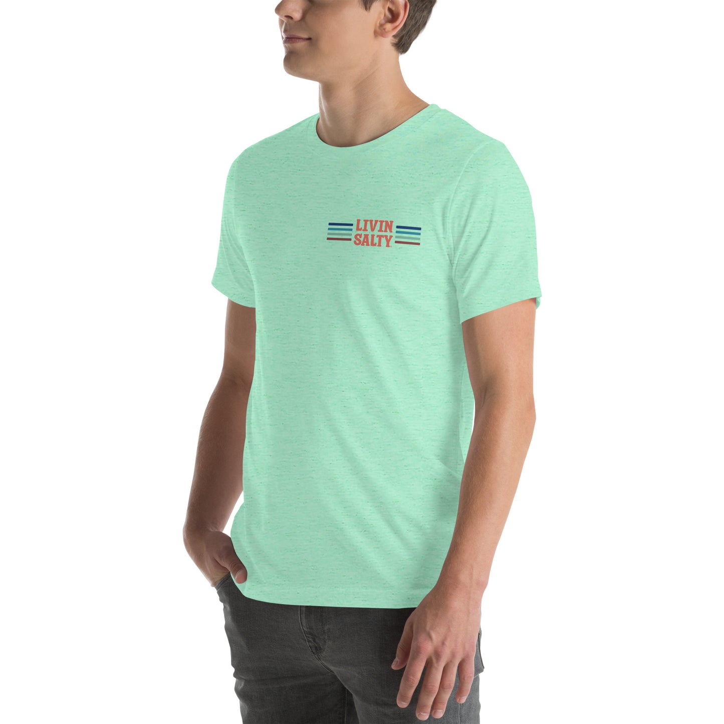 Unisex LIVIN SALTY Pelican t-shirt