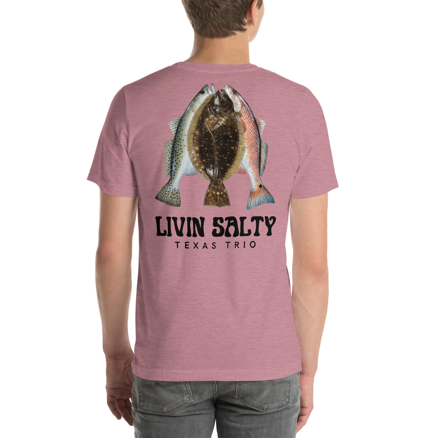 Unisex Texas Trio LIVIN SALTY Cotton t-shirt