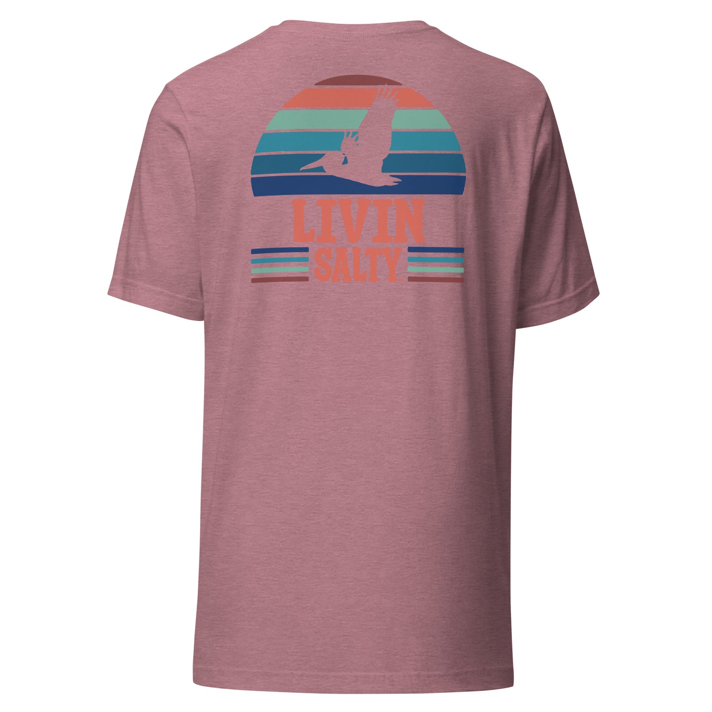 Unisex LIVIN SALTY Pelican t-shirt