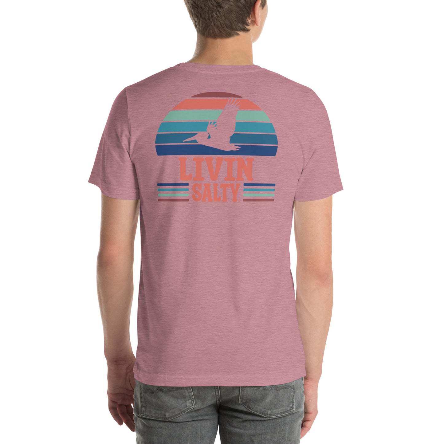 Unisex LIVIN SALTY Pelican t-shirt
