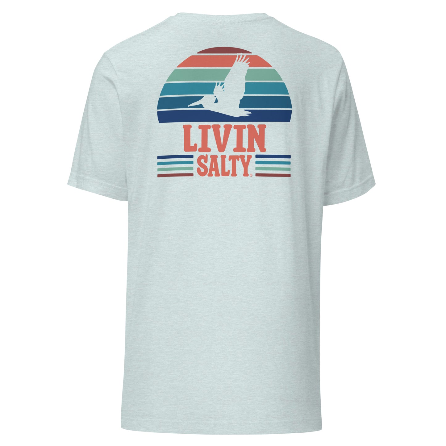 Unisex LIVIN SALTY Pelican t-shirt