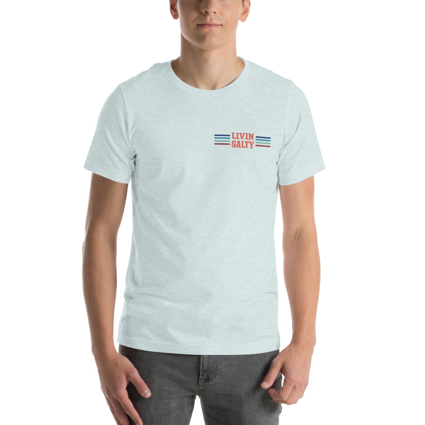 Unisex LIVIN SALTY Pelican t-shirt