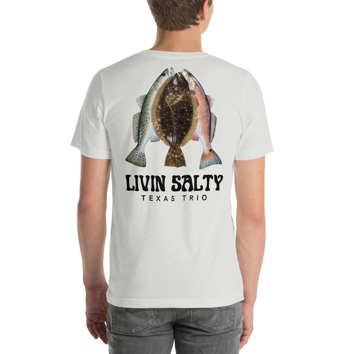Unisex Texas Trio LIVIN SALTY Cotton t-shirt