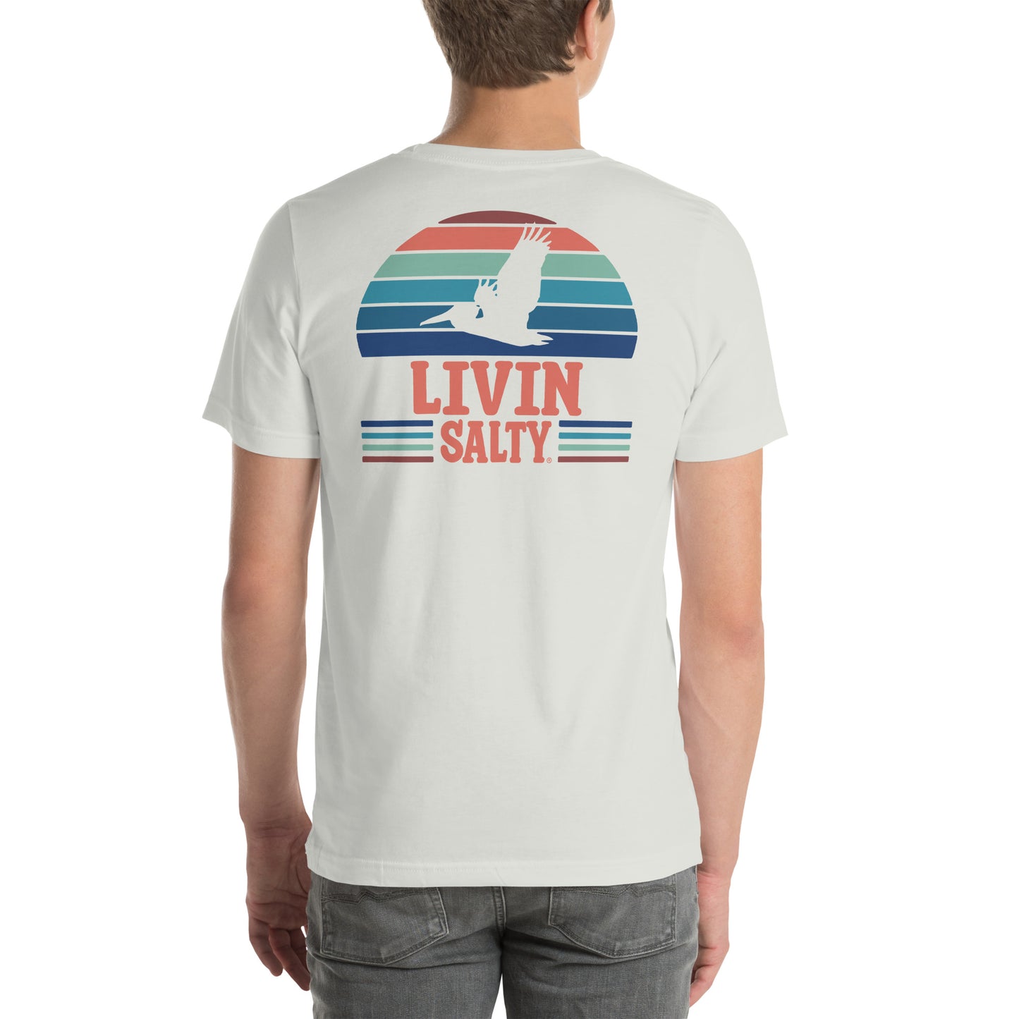 Unisex LIVIN SALTY Pelican t-shirt